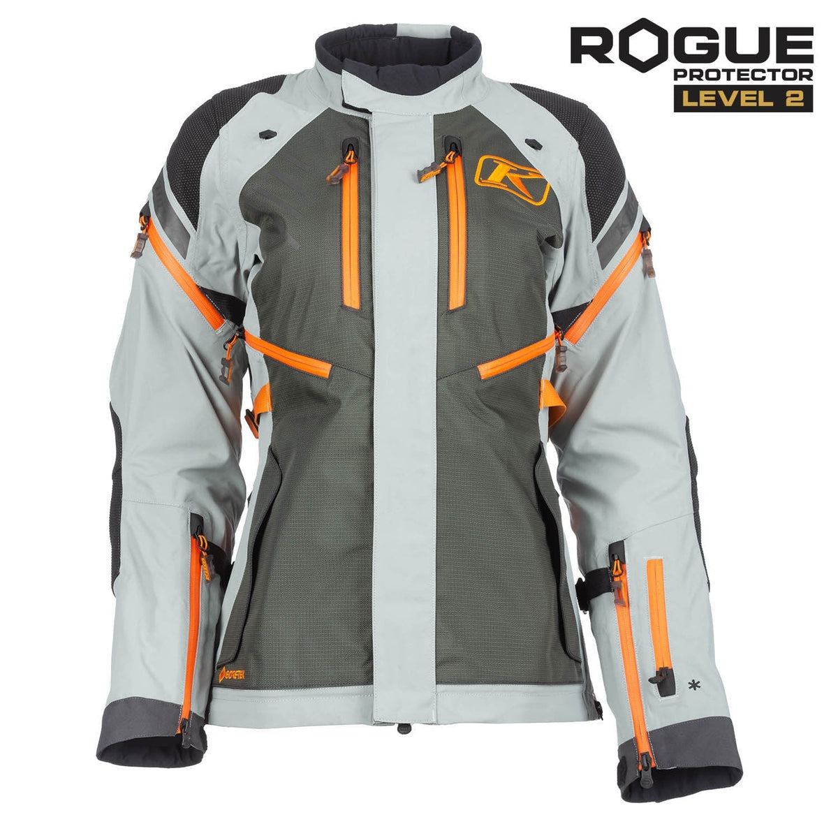 Klim Womens Artemis Jacket - Asphalt/Ember Orange