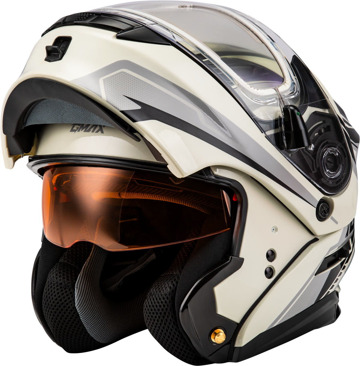 GMAX MD-01S Transistor Electric Helmet White/Grey/Black