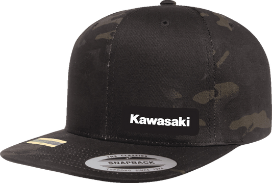 Facotry Effex Kawasaki Snapback Hat - Camo Black