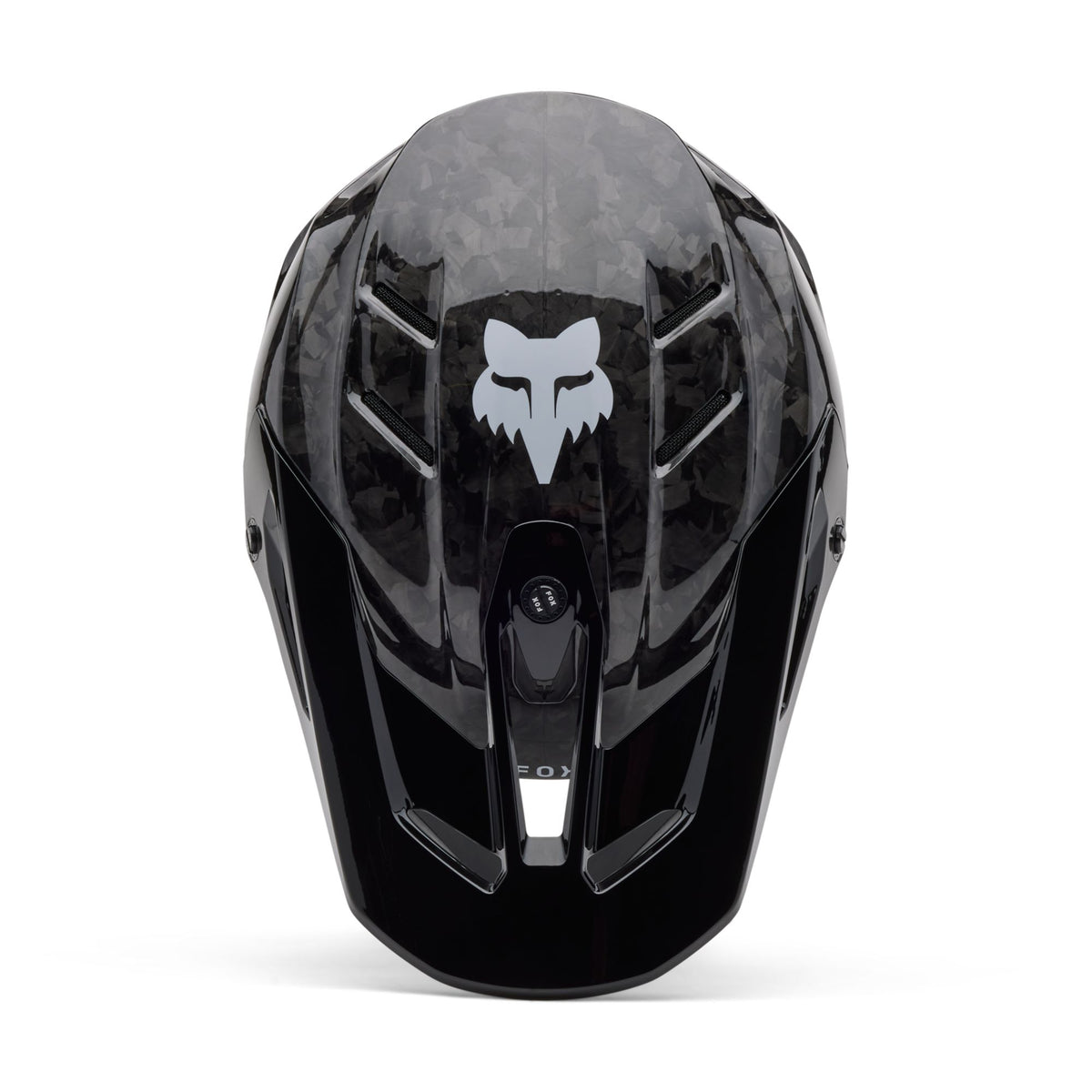Fox Racing V3 Rs Carbon Solid Helmet - Black