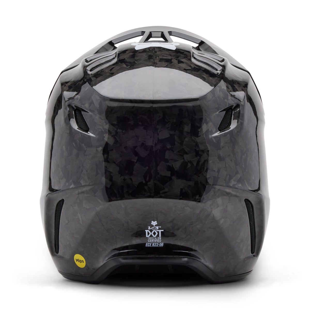 Fox Racing V3 Rs Carbon Solid Helmet - Black