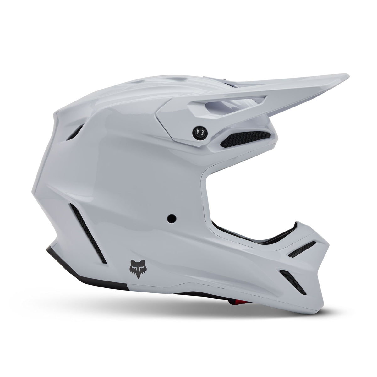 Fox Racing V3 Rs Carbon Solid Helmet - White