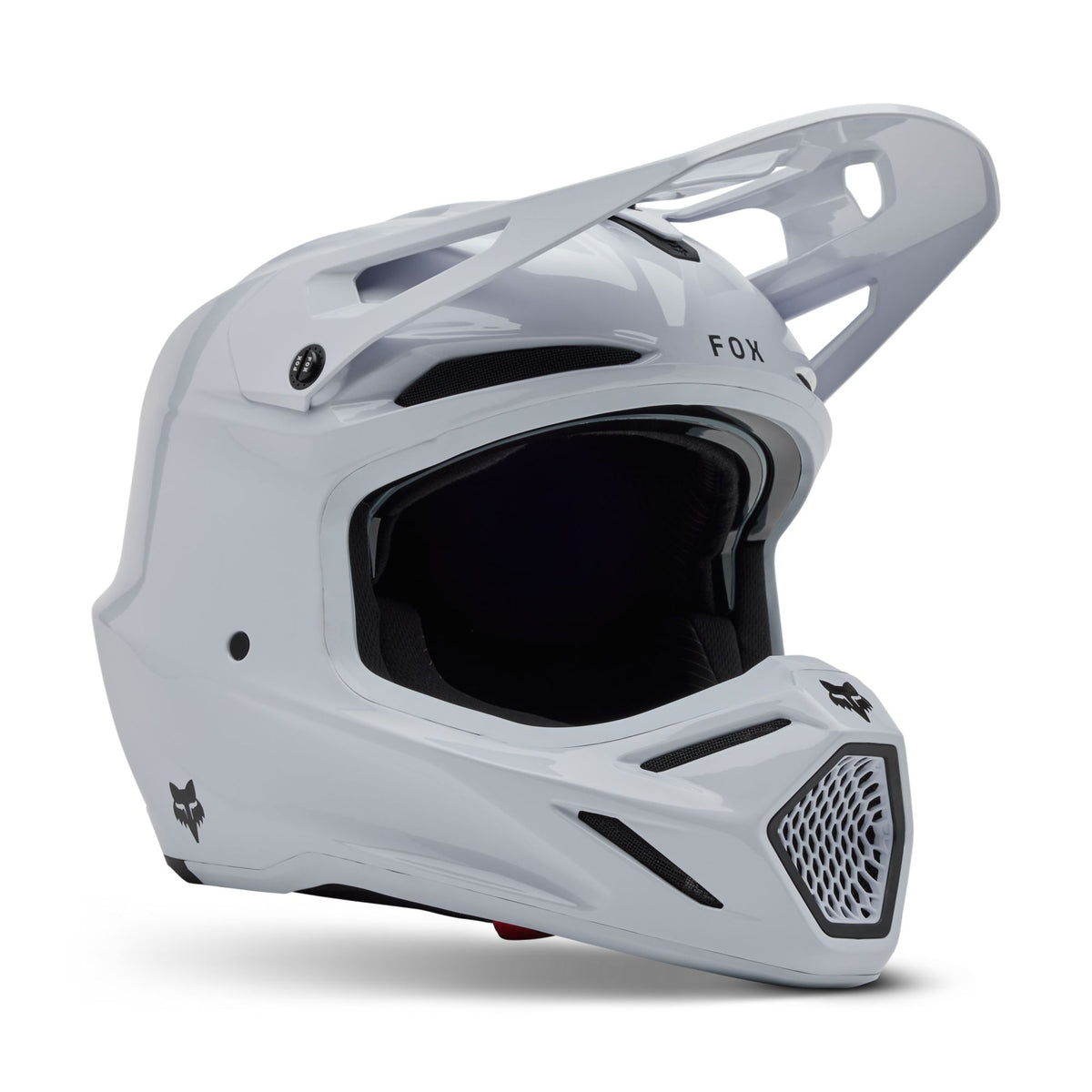 Fox Racing V3 Rs Carbon Solid Helmet - White