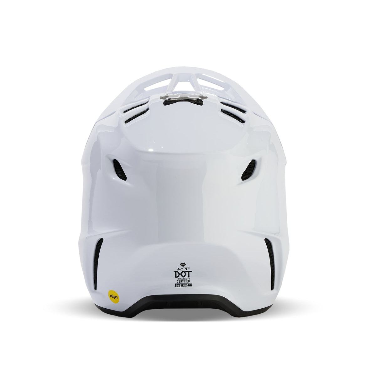 Fox Racing V3 Rs Carbon Solid Helmet - White