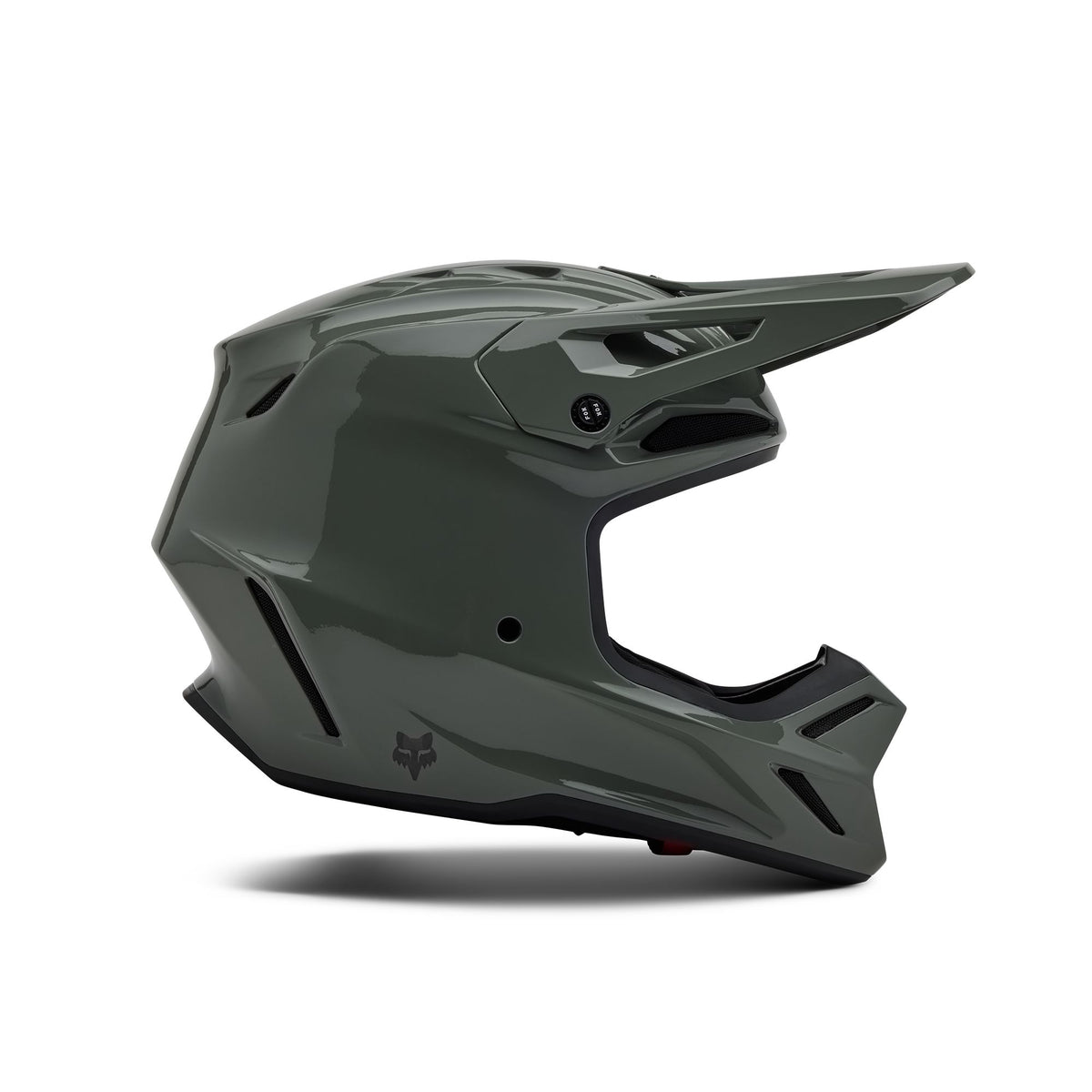 Fox Racing V3 Rs Carbon Solid Helmet - Dark Stone