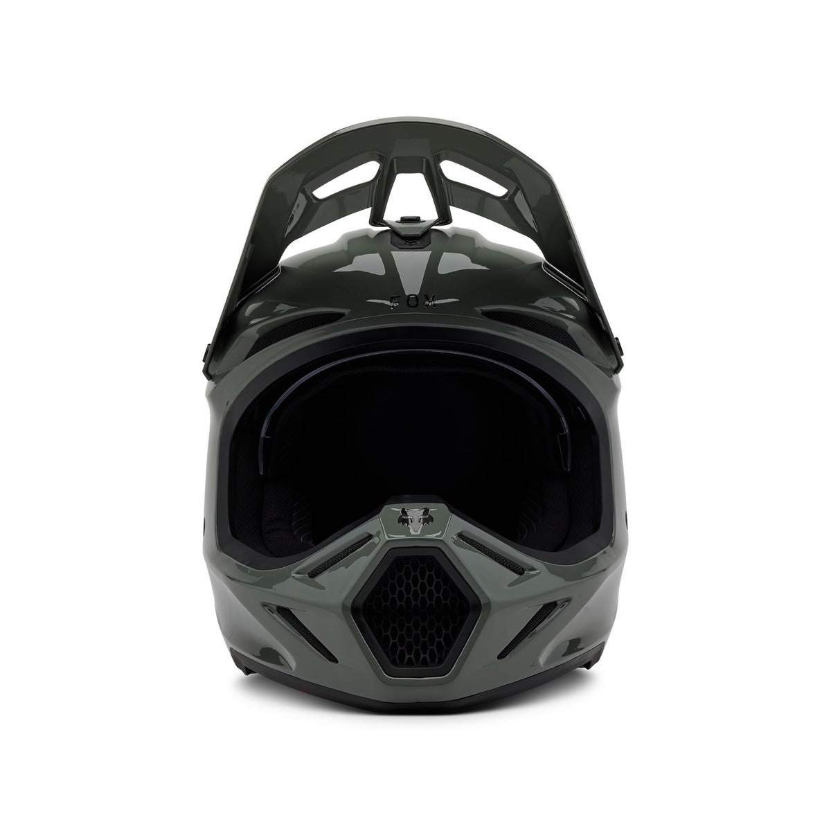 Fox Racing V3 Rs Carbon Solid Helmet - Dark Stone