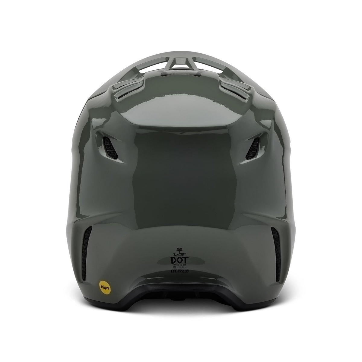 Fox Racing V3 Rs Carbon Solid Helmet - Dark Stone
