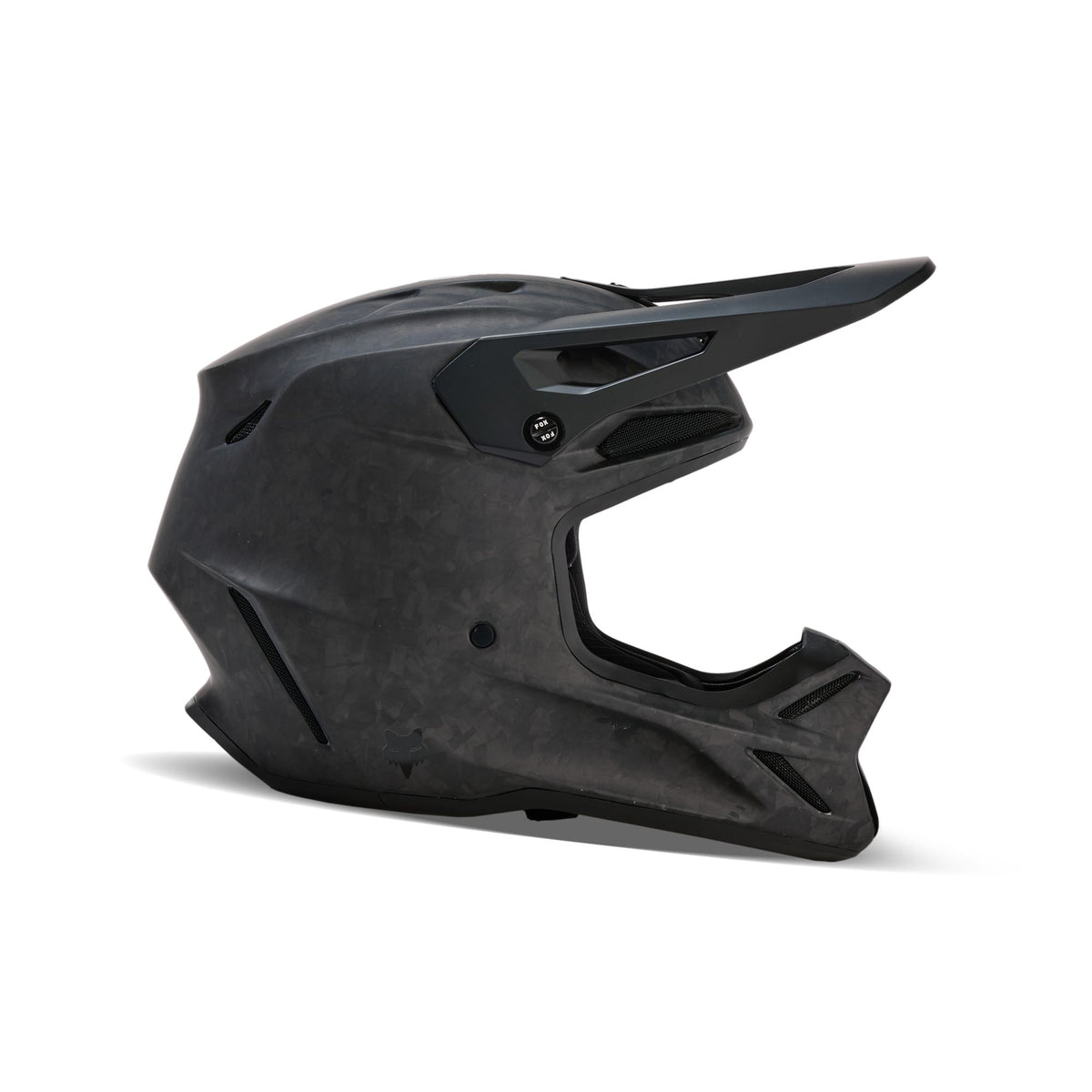 Fox Racing V3 Rs Carbon Solid Helmet - Matte Black