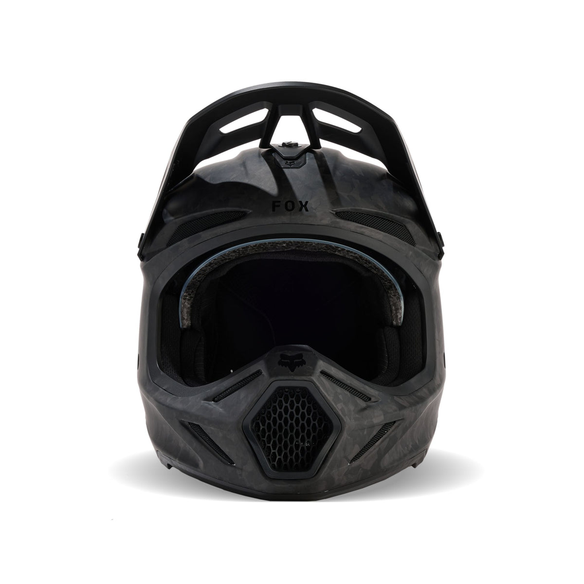 Fox Racing V3 Rs Carbon Solid Helmet - Matte Black