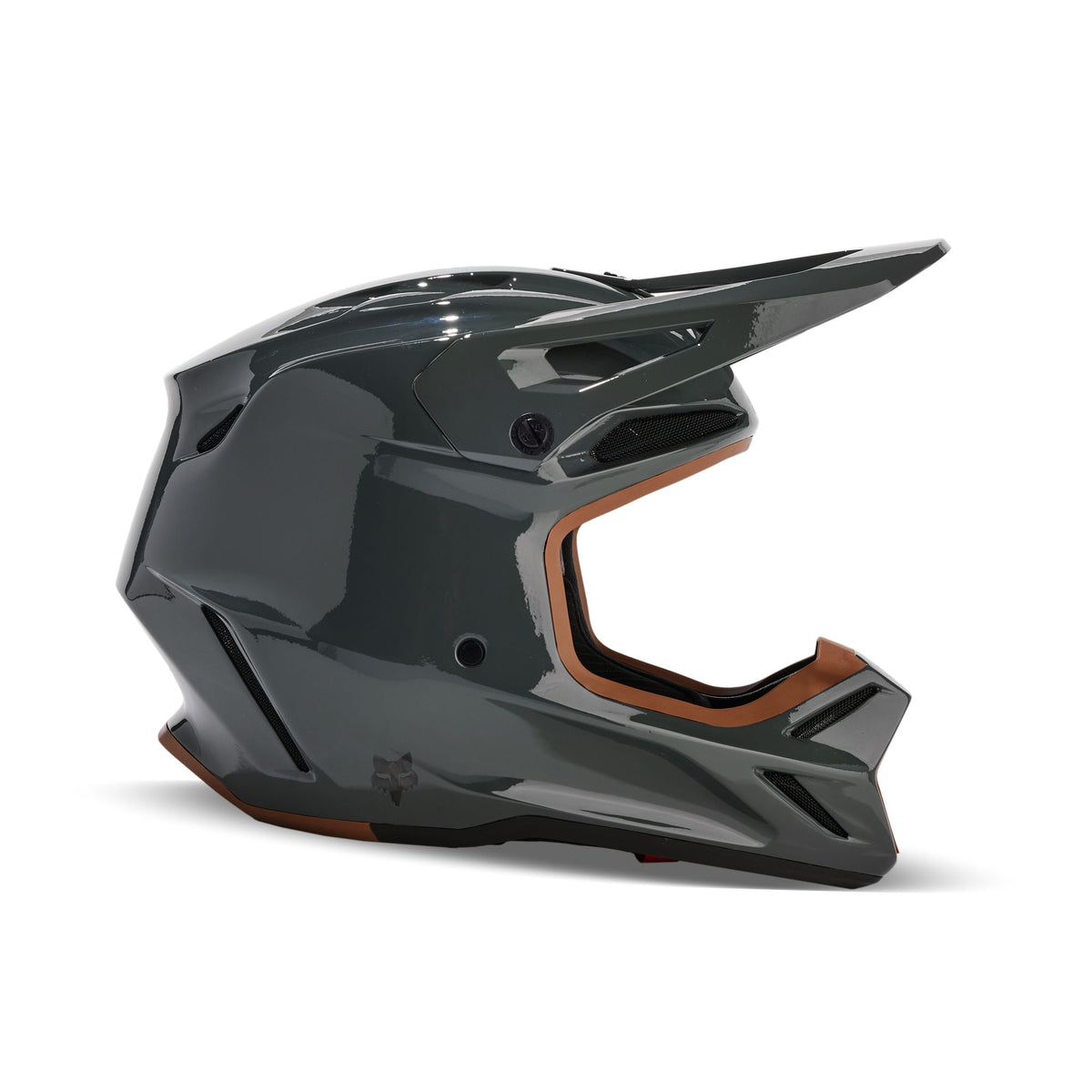 Fox Racing V3 Rs Carbon Solid Helmet - Dark Shadow