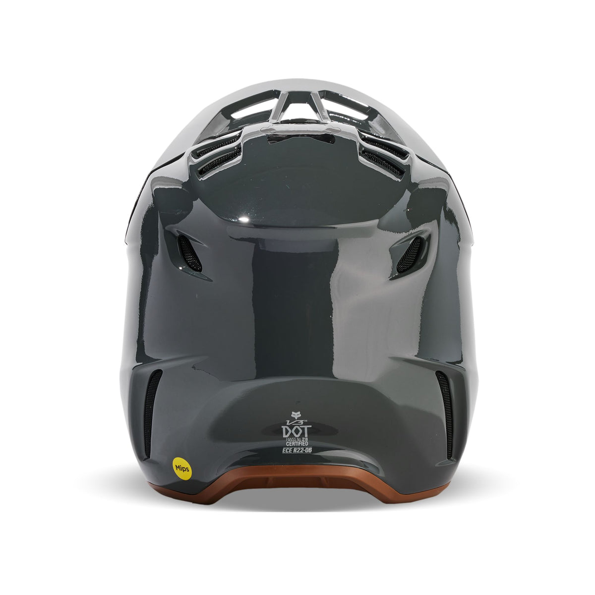 Fox Racing V3 Rs Carbon Solid Helmet - Dark Shadow