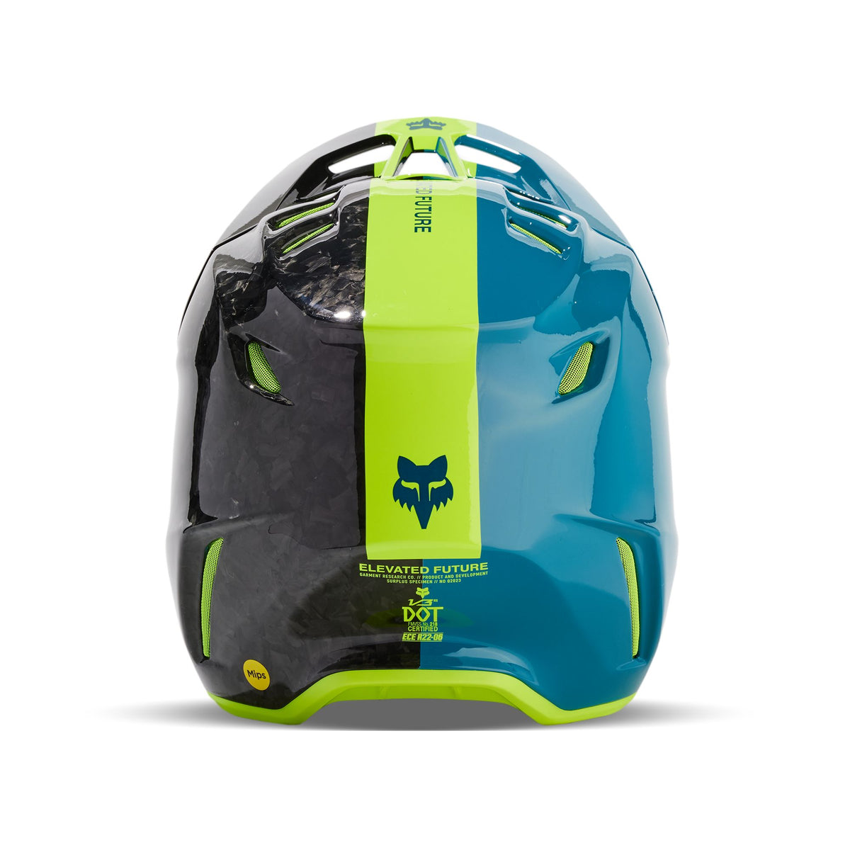 Fox Racing V3 Rs Optical Helmet - Maui Blue