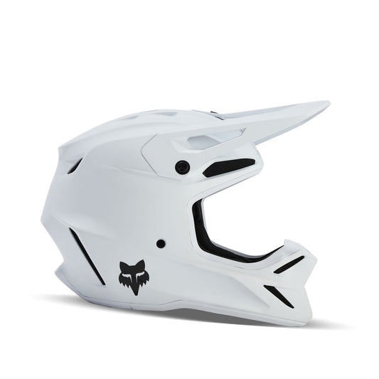 Fox Racing V3 Solid Helmet - Matte White