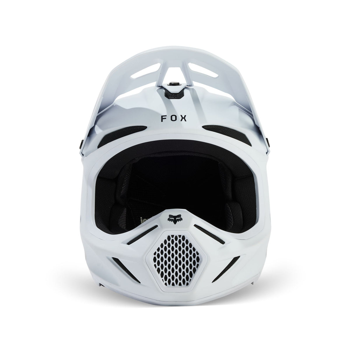 Fox Racing V3 Solid Helmet - Matte White