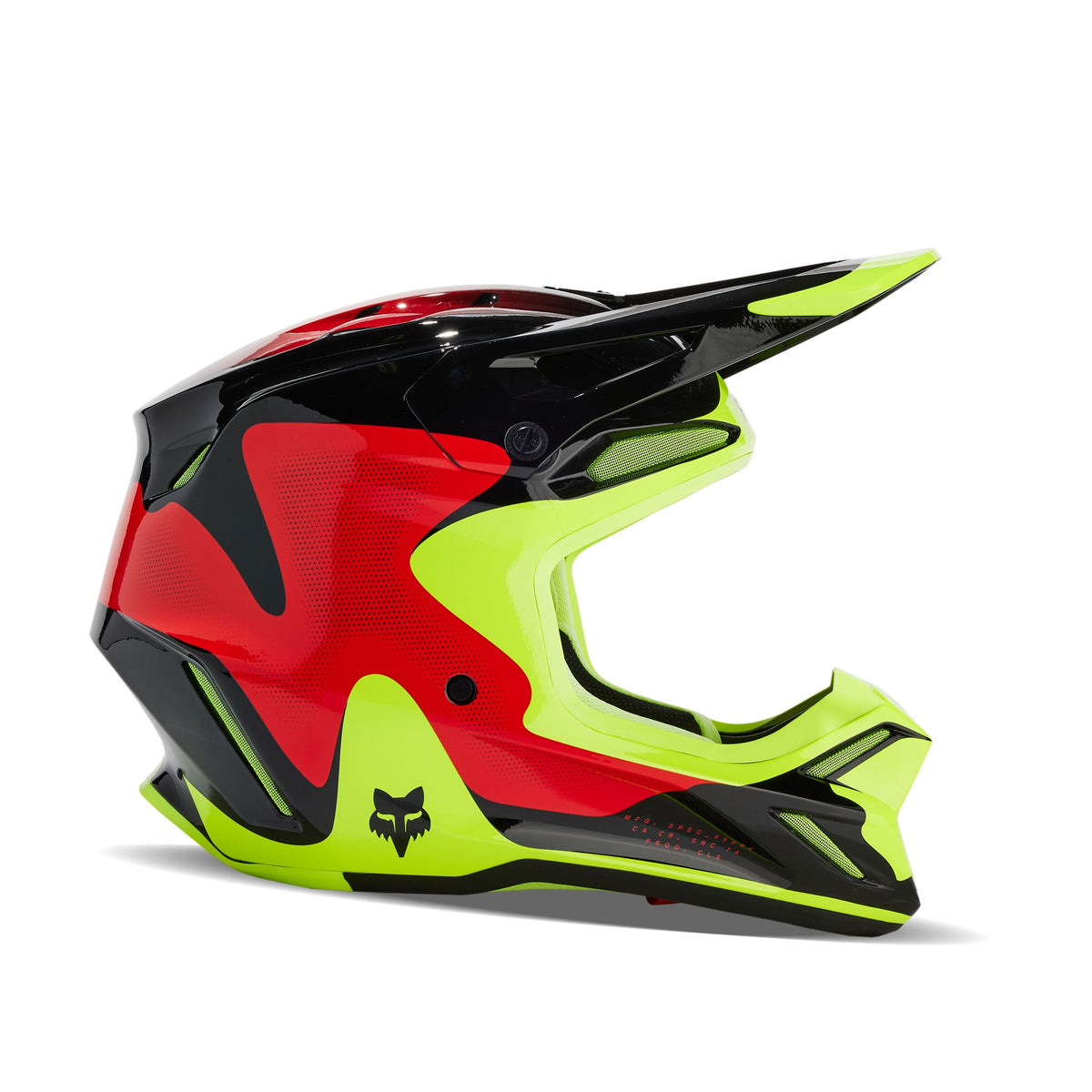 Fox Racing V3 Revise Helmet - Red/Yellow