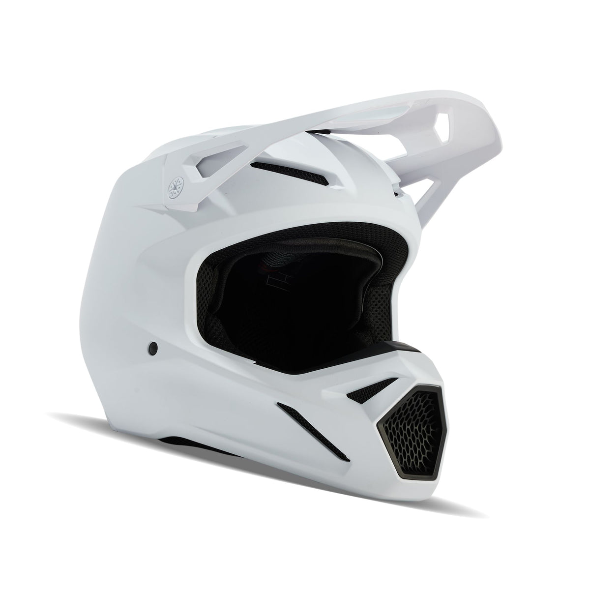 Fox Racing V1 Solid Helmet - Matte White