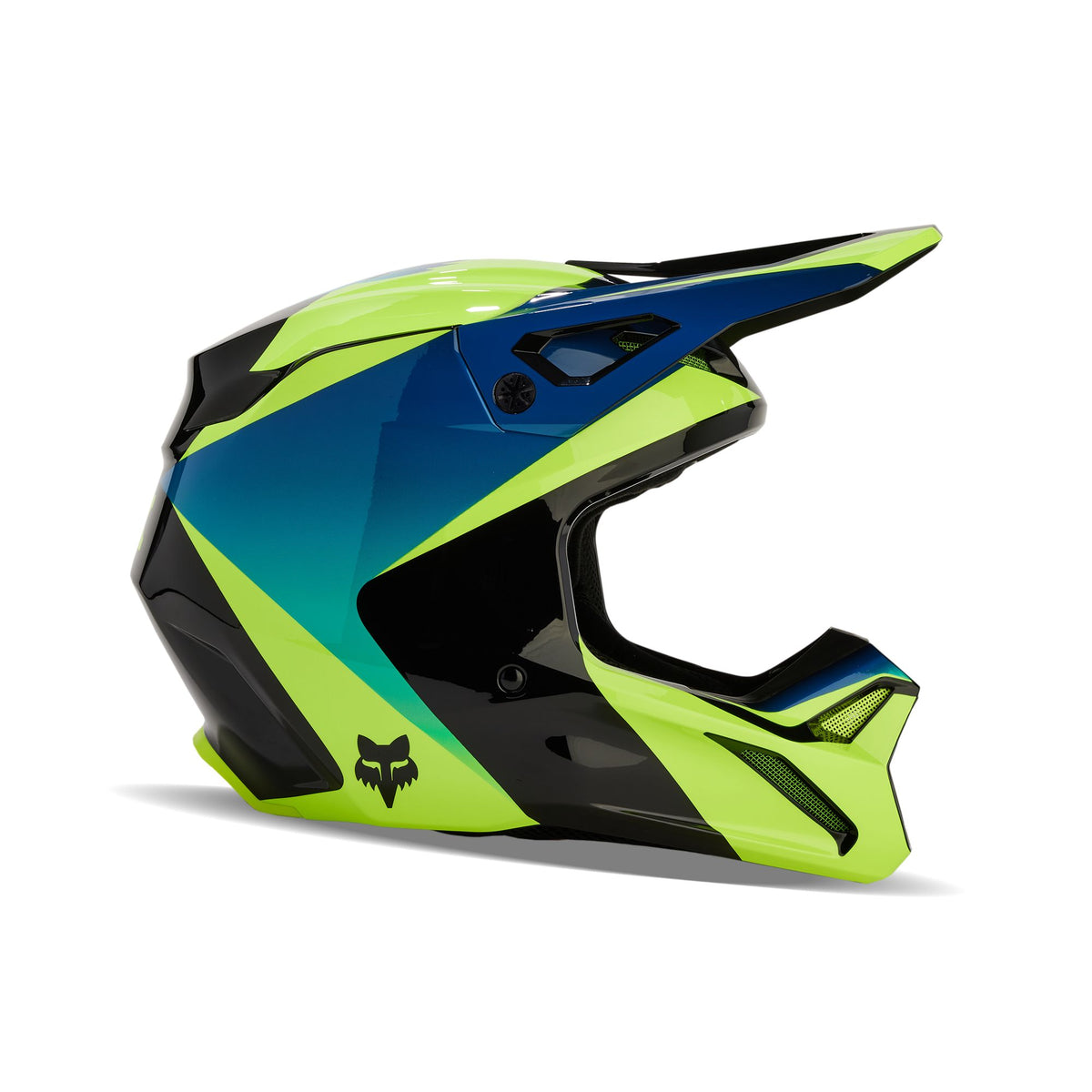 Fox Racing V1 Streak Helmet - Black/Yellow