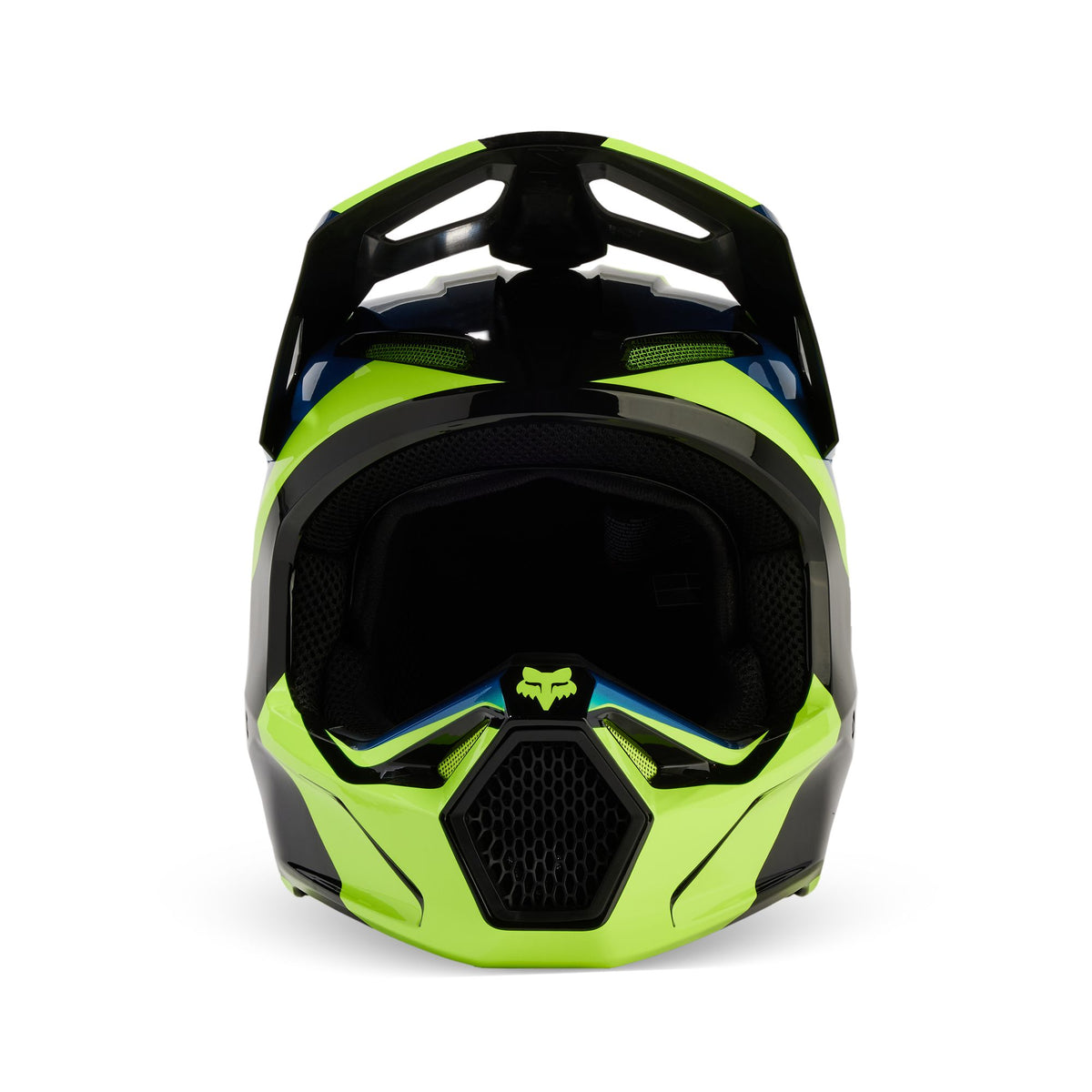Fox Racing V1 Streak Helmet - Black/Yellow