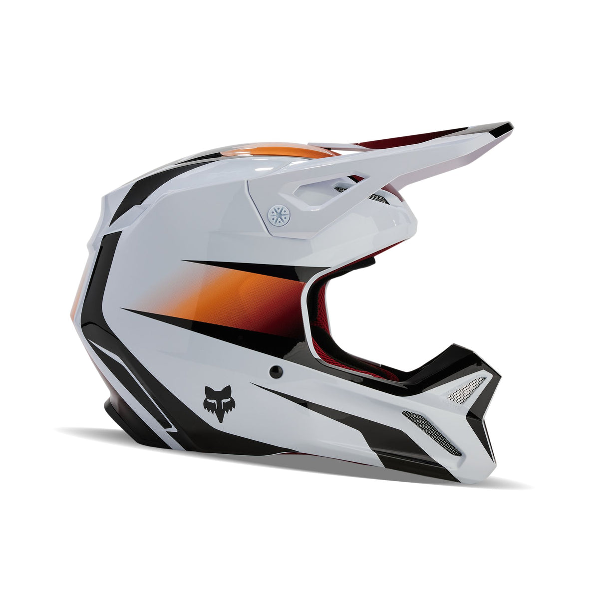 Fox Racing V1 Flora Helmet - White/Black