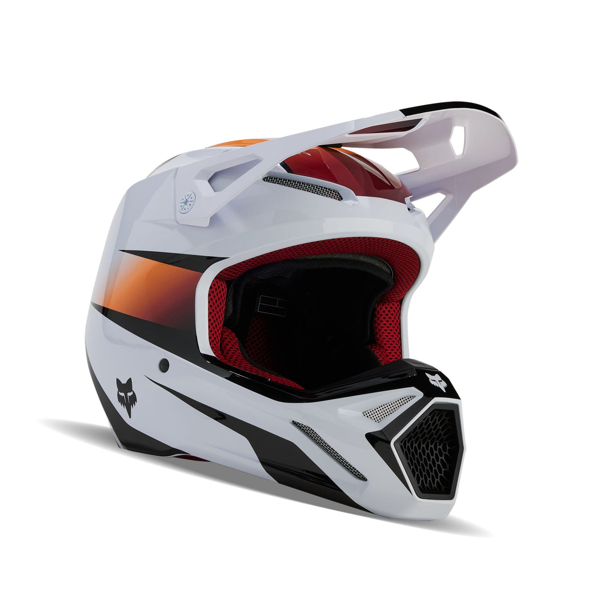 Fox Racing V1 Flora Helmet - White/Black