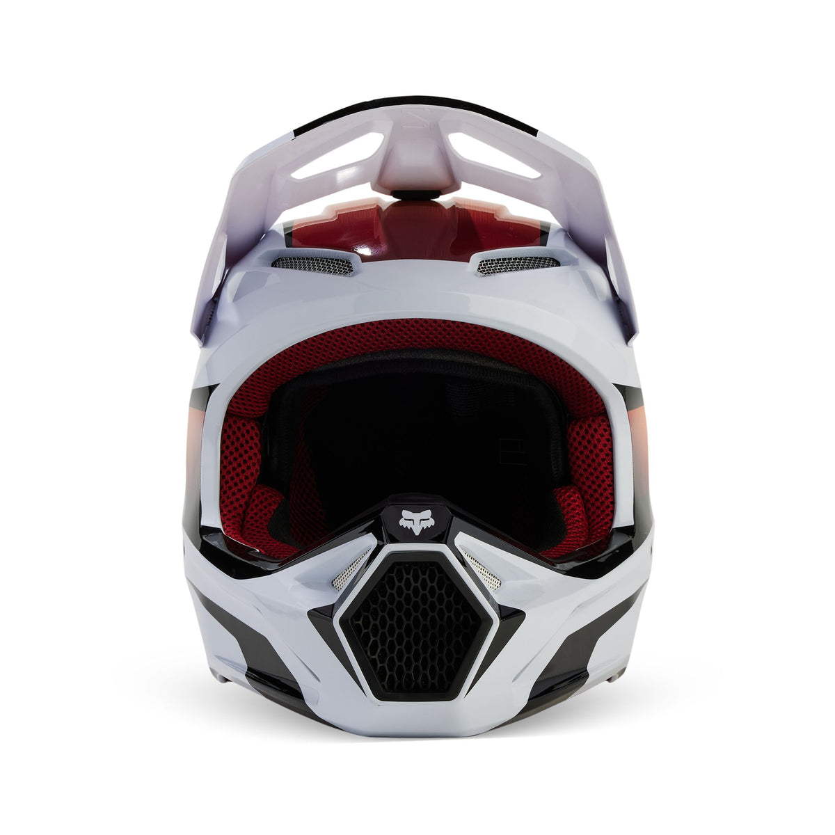 Fox Racing V1 Flora Helmet - White/Black