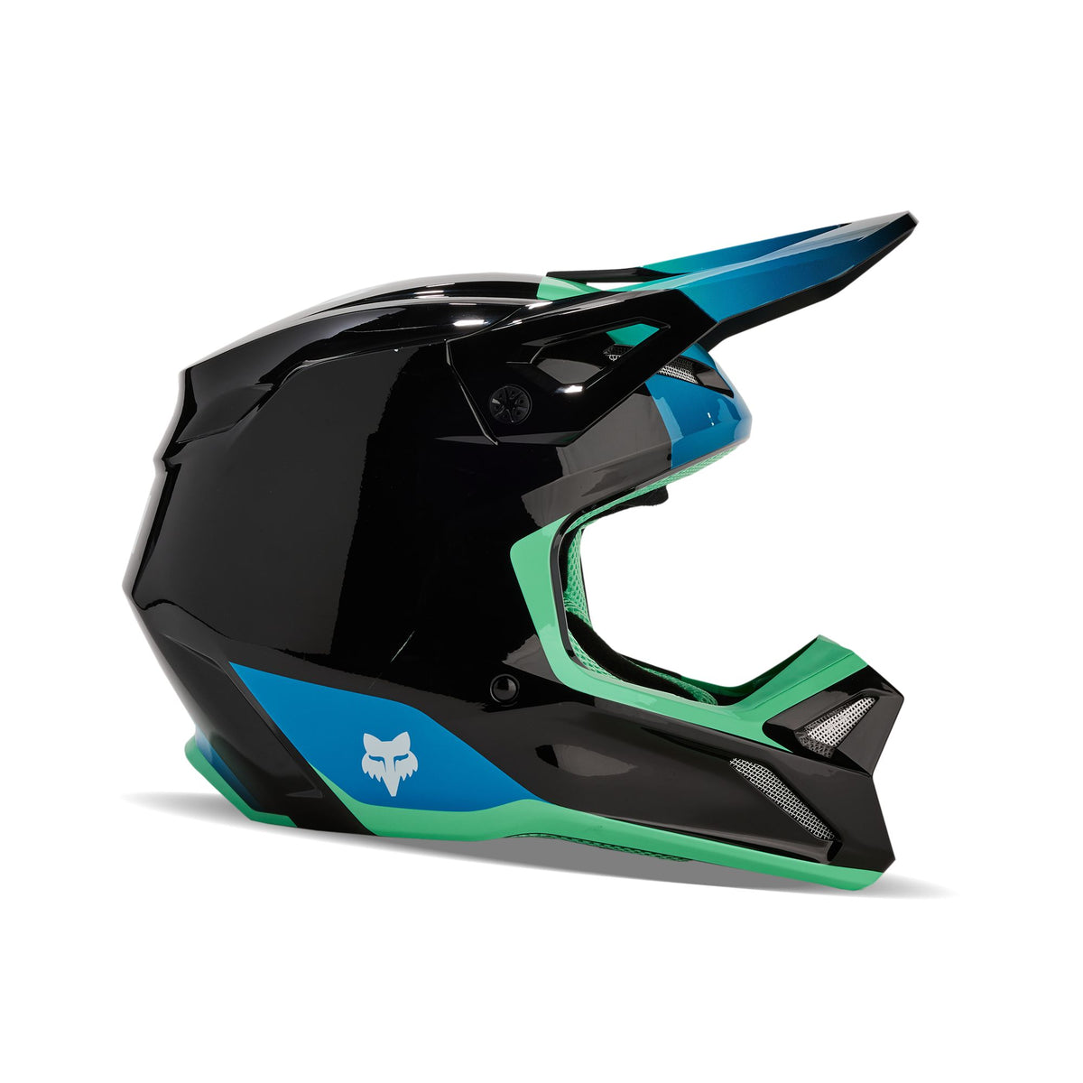 Fox Racing V1 Ballast Helmet - Black/Blue