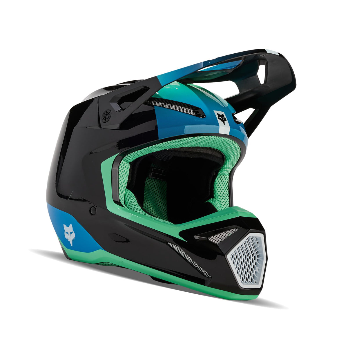 Fox Racing V1 Ballast Helmet - Black/Blue