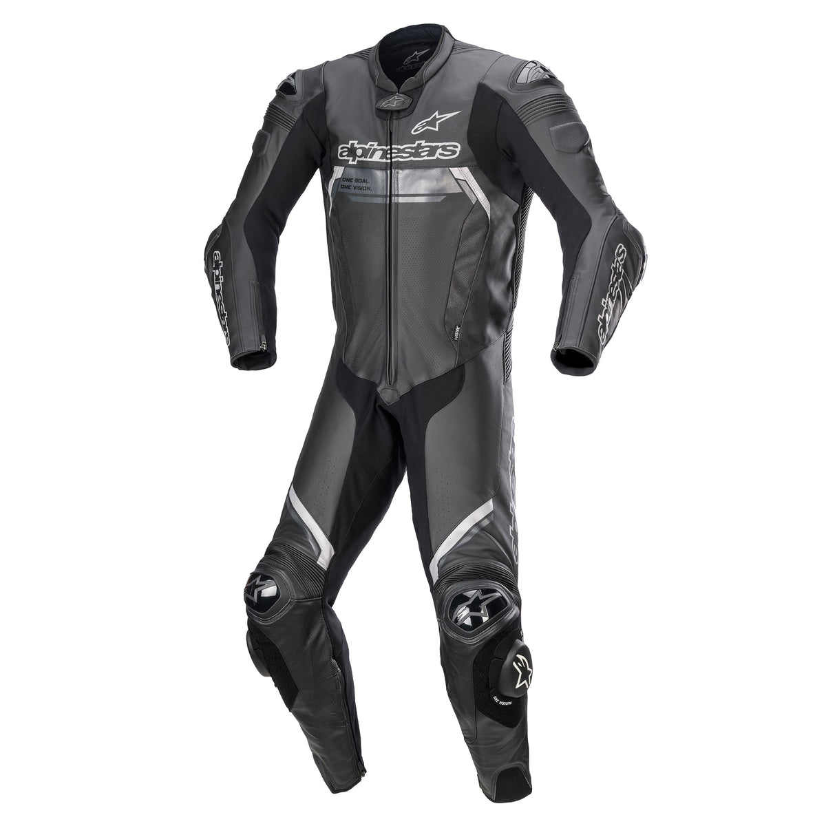 Alpinestars Missile Ignition v2 1-Piece Leather Suit CLOSEOUT - Black/Black