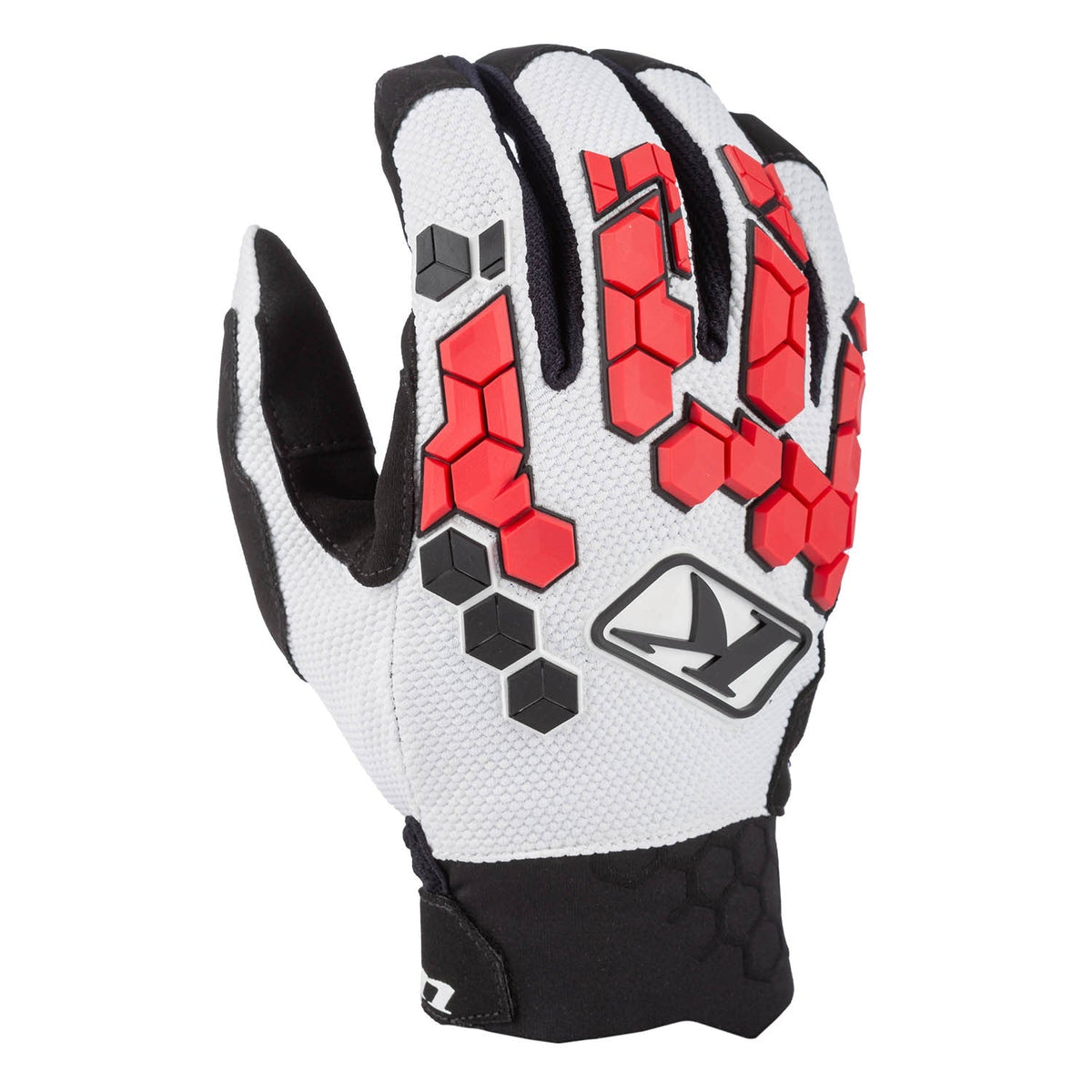Klim Dakar Glove - White/Black