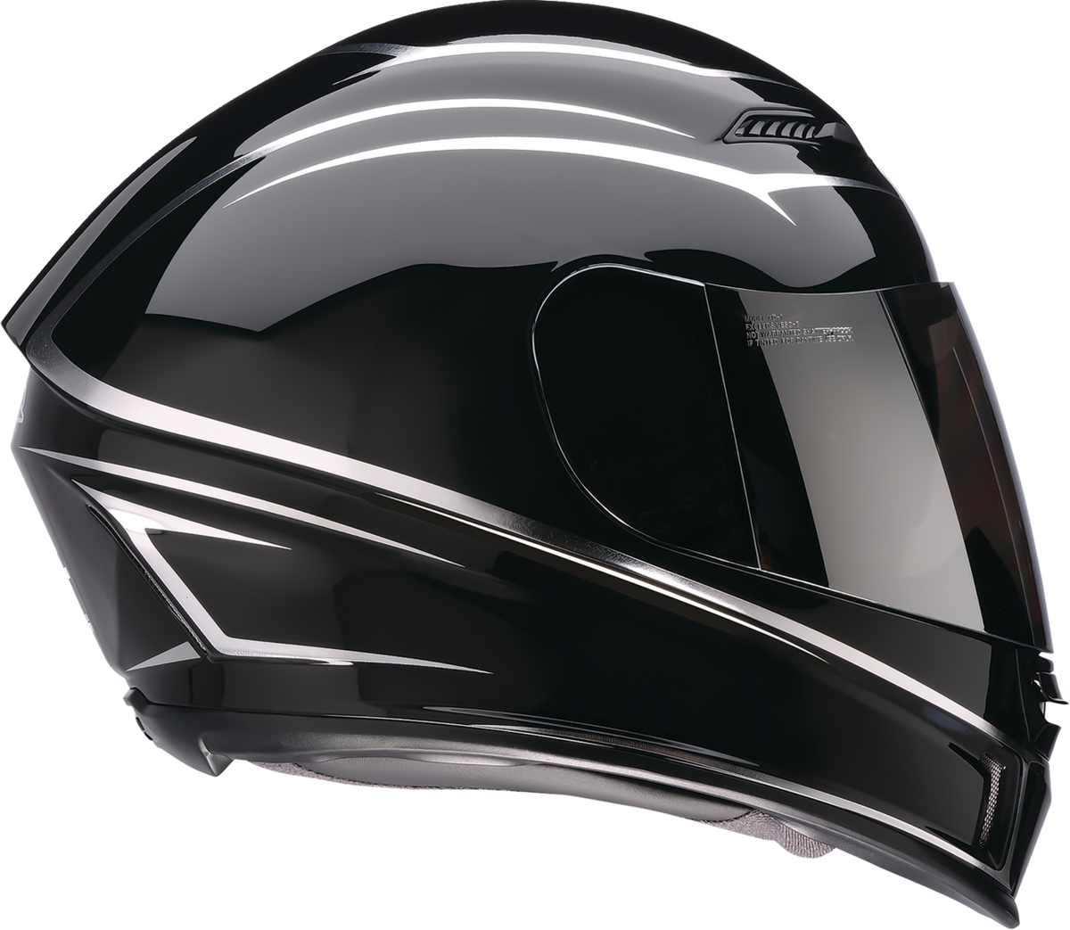 Z1R Jackal Foil Helmet - Black/Silver