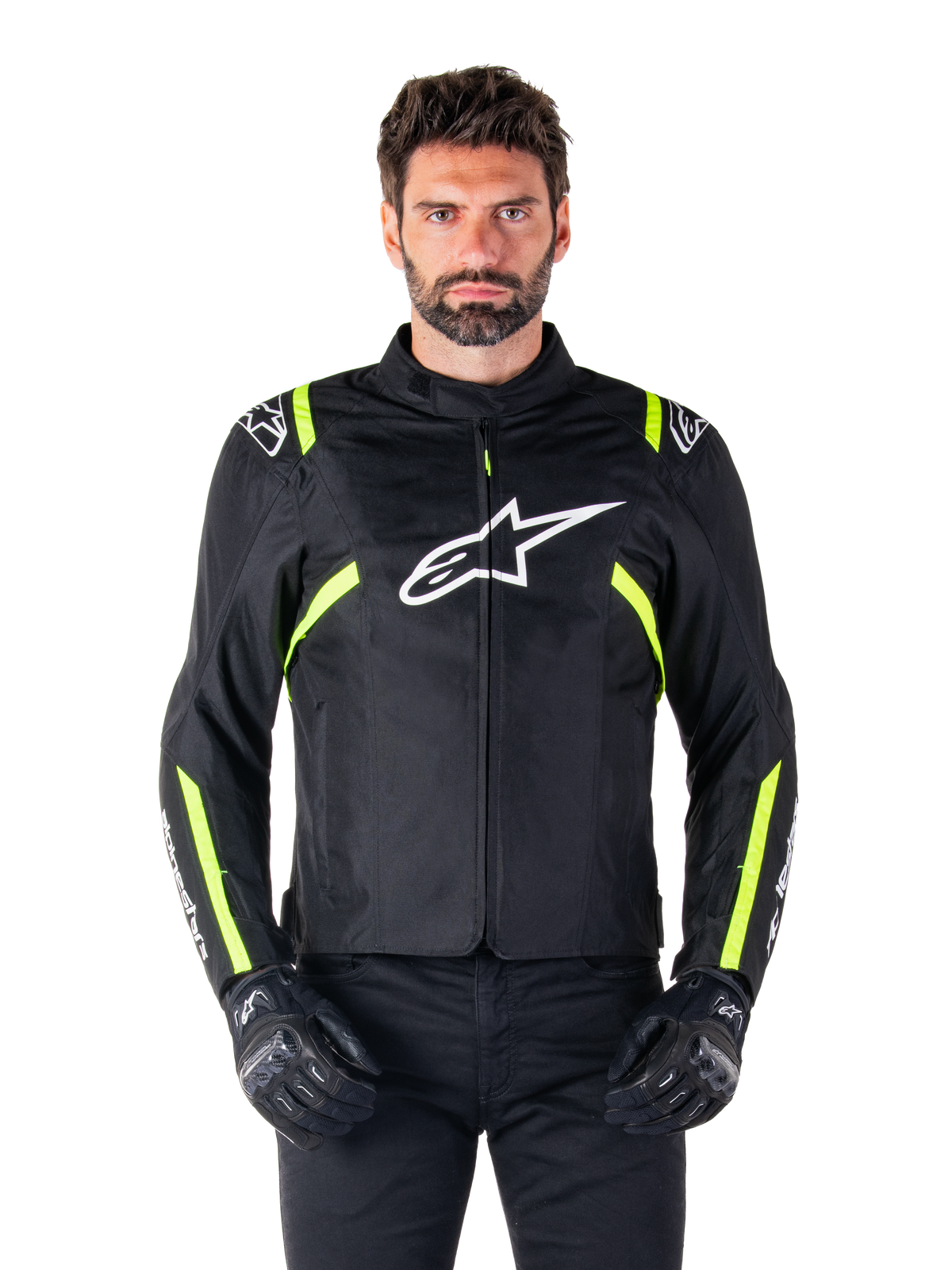 Alpinestars T-SPS V2 Waterproof Jacket - Black/White/Yellow Fluo