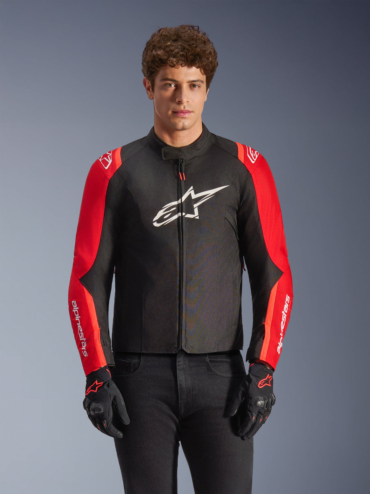 Alpinestars T-SPS V2 Waterproof Jacket - Black/Red/Red Fluo