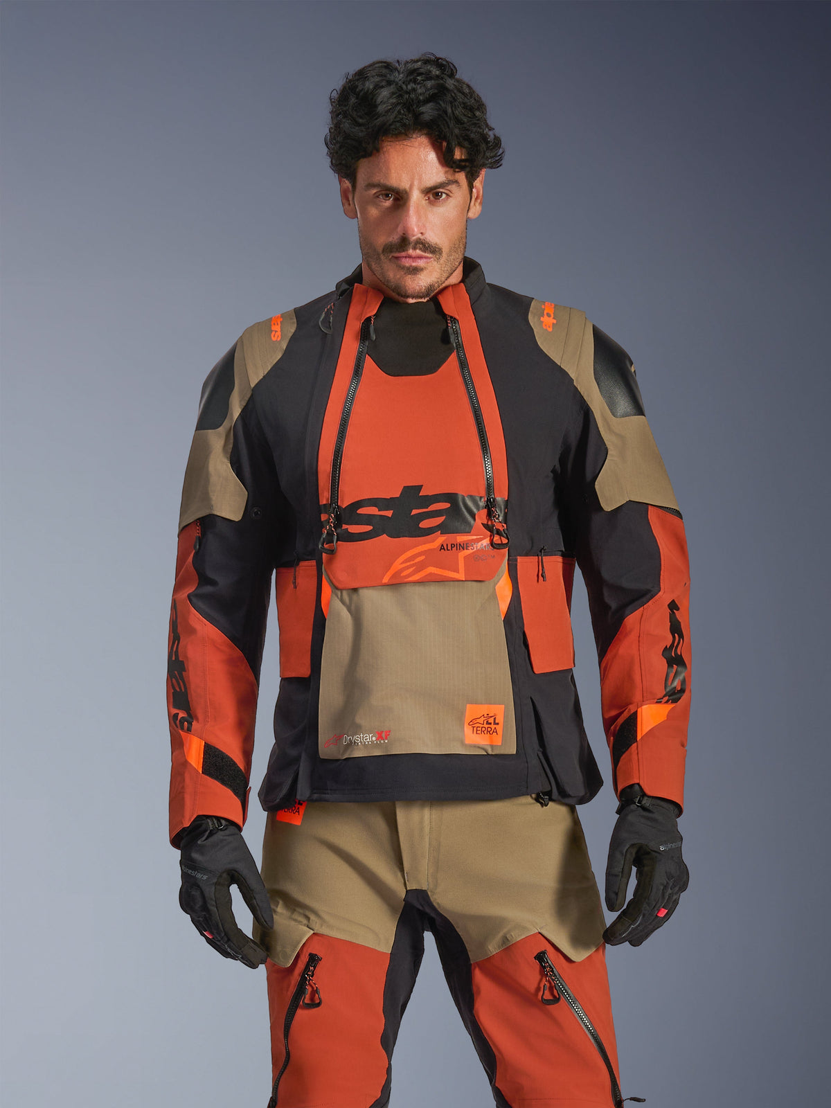 Alpinestars Halo Pro DrystarXF Laminated Jacket - Walnut Rust/Black