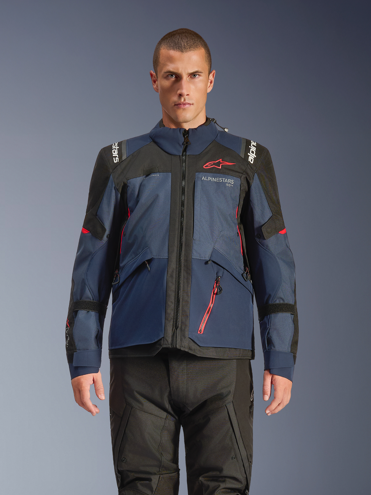 Alpinestars Andes V4 Drystar Jacket - Night Navy/Mood Indigo/Black