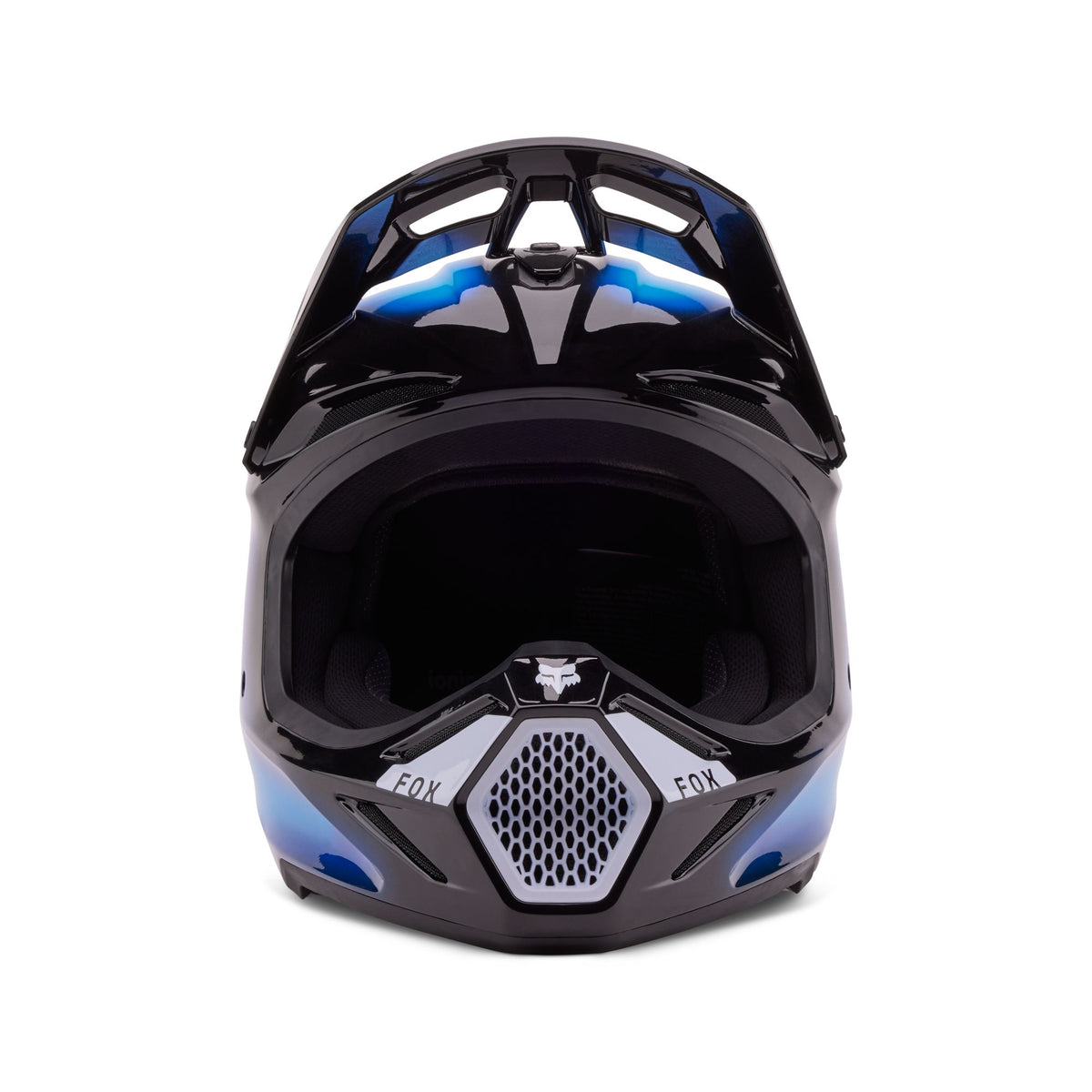 Fox Racing V3 Volatile Helmet - Black/Blue