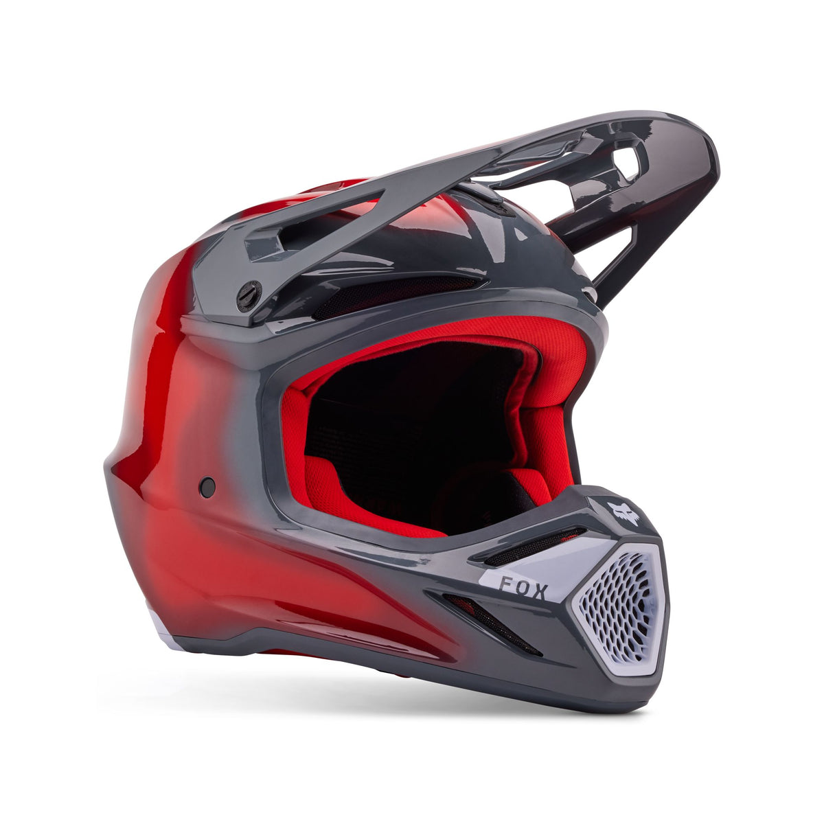 Fox Racing V3 Volatile Helmet - Grey/Red