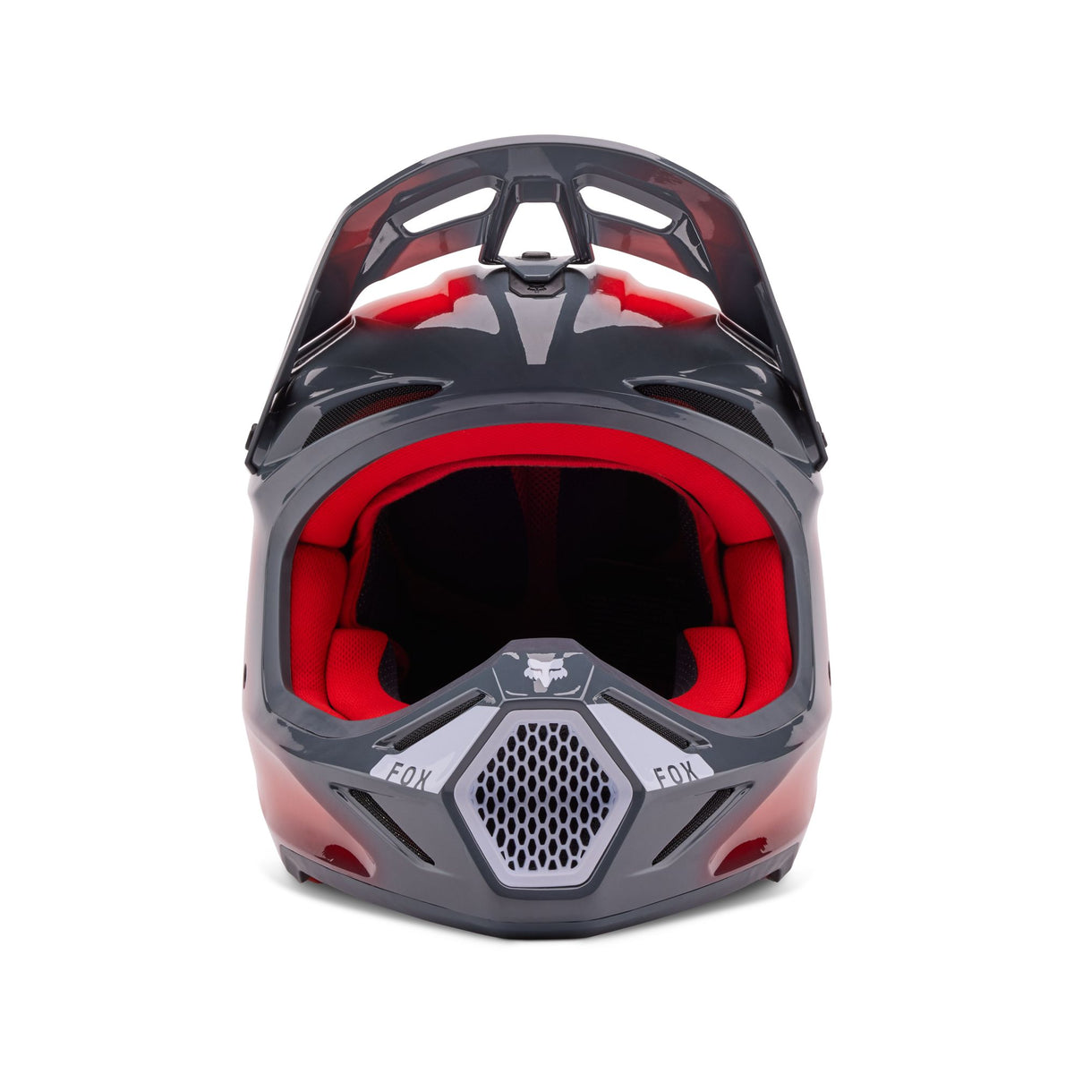 Fox Racing V3 Volatile Helmet - Grey/Red