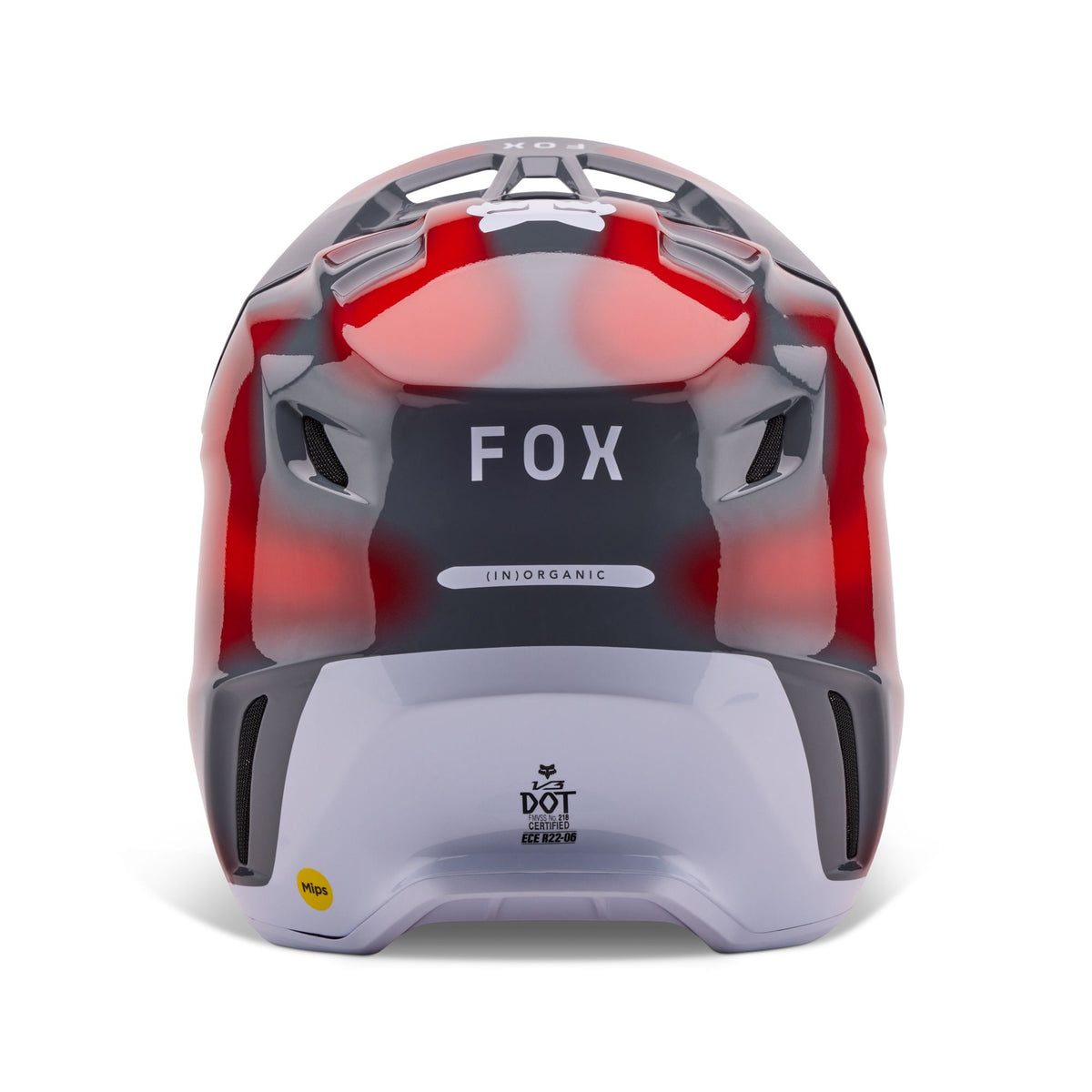 Fox Racing V3 Volatile Helmet - Grey/Red