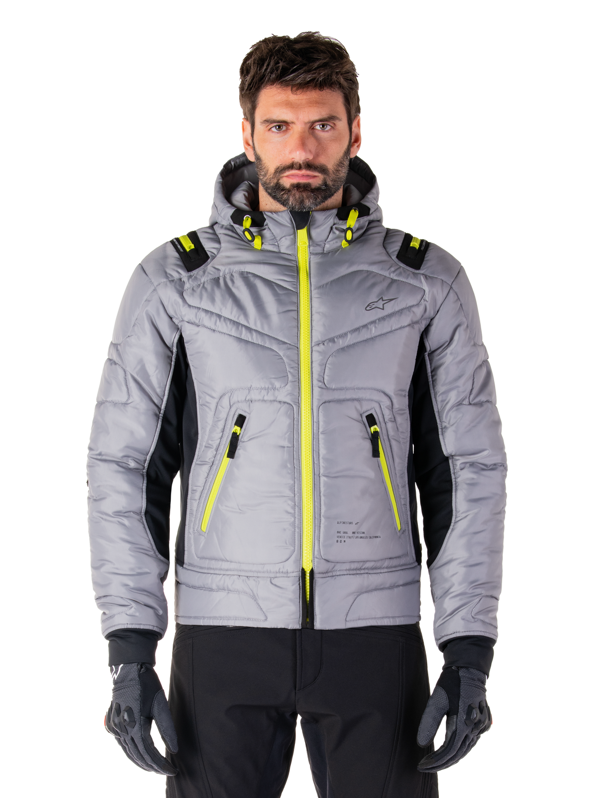 Alpinestars Mohobbs Waterproof Jacket - Lunar Gray/Lime Punch