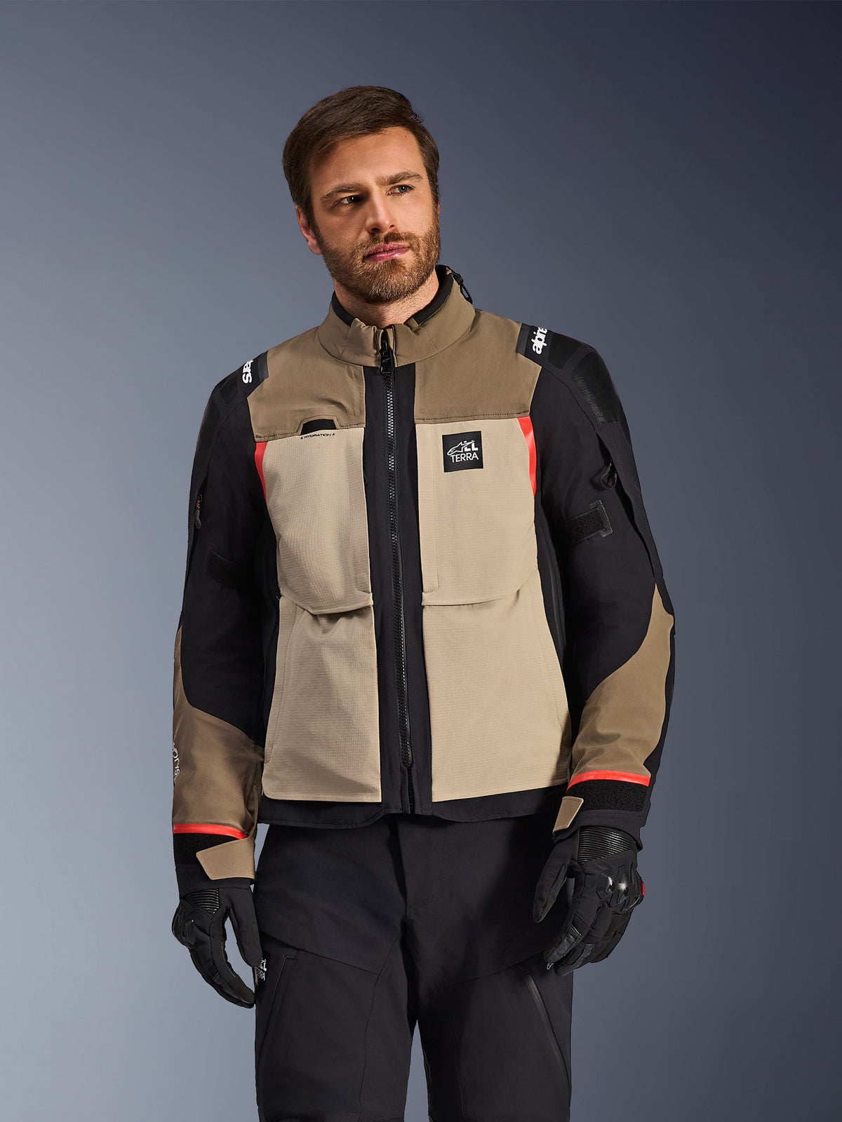 Alpinestars Andes Pro Drystar XF Jacket - Walnut/Aluminum