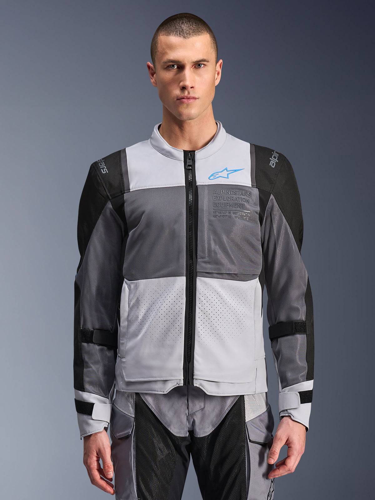 Alpinestars St-2 Air Jacket - Ice Grey/Dark Grey/Black