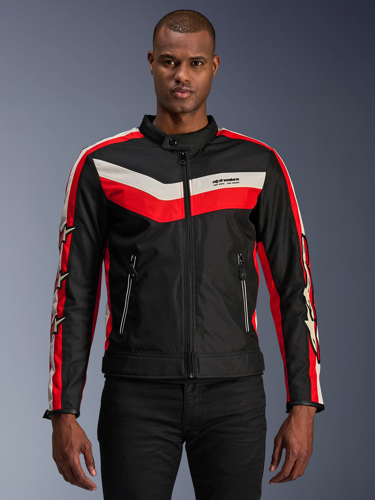 Alpinestars T-Dyno Wr Jacket - Black/Bright Red/Ecru