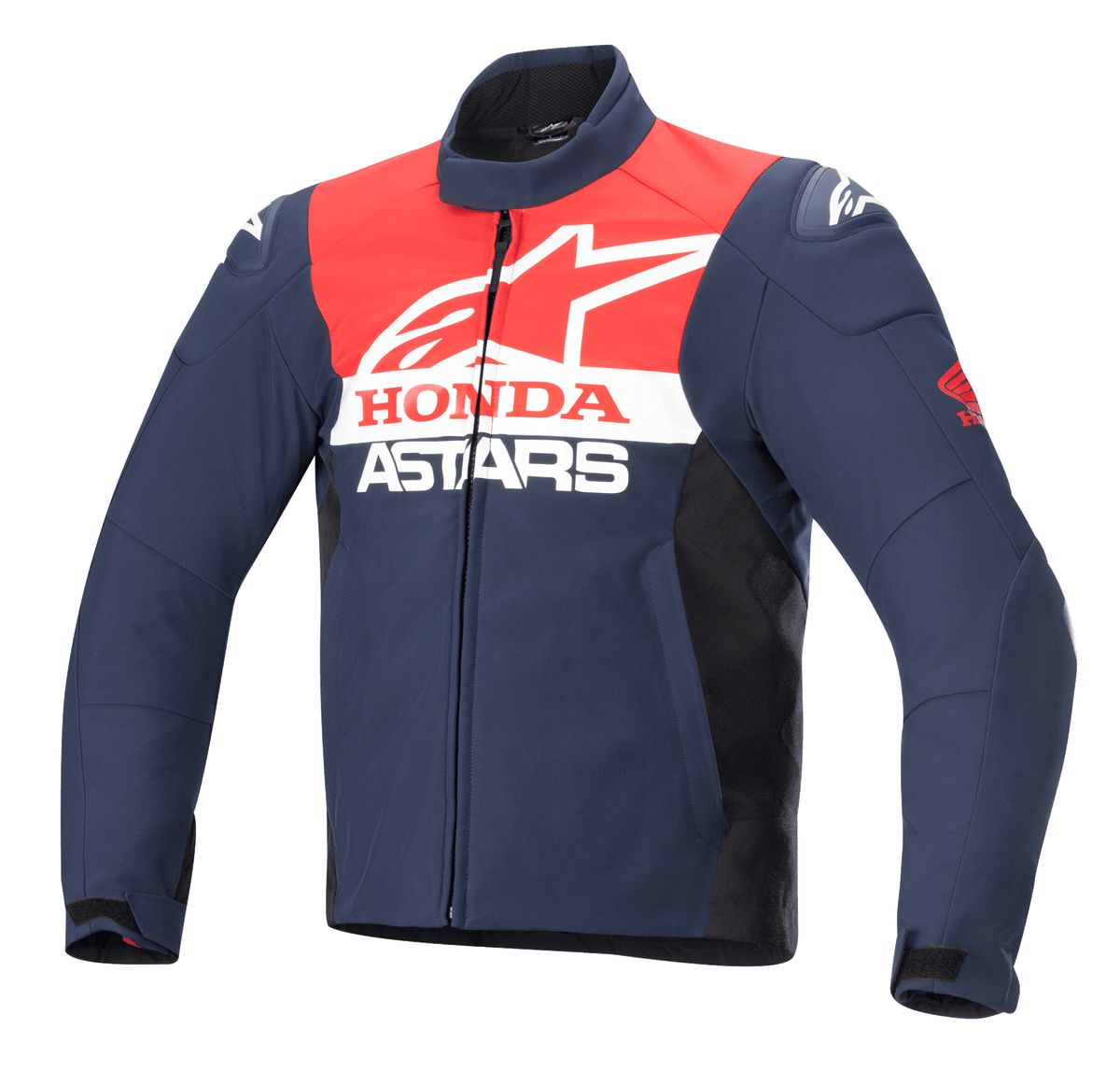 Alpinestars Honda SMX Waterproof Softshell Jacket - Night Navy/Black/Bright Red