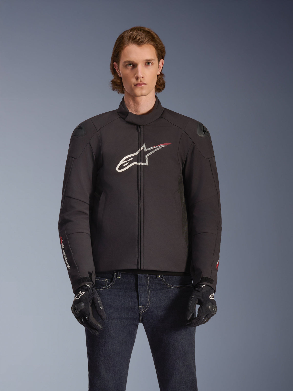 Alpinestars SMX Waterproof Jacket - Black/White/Bright Red