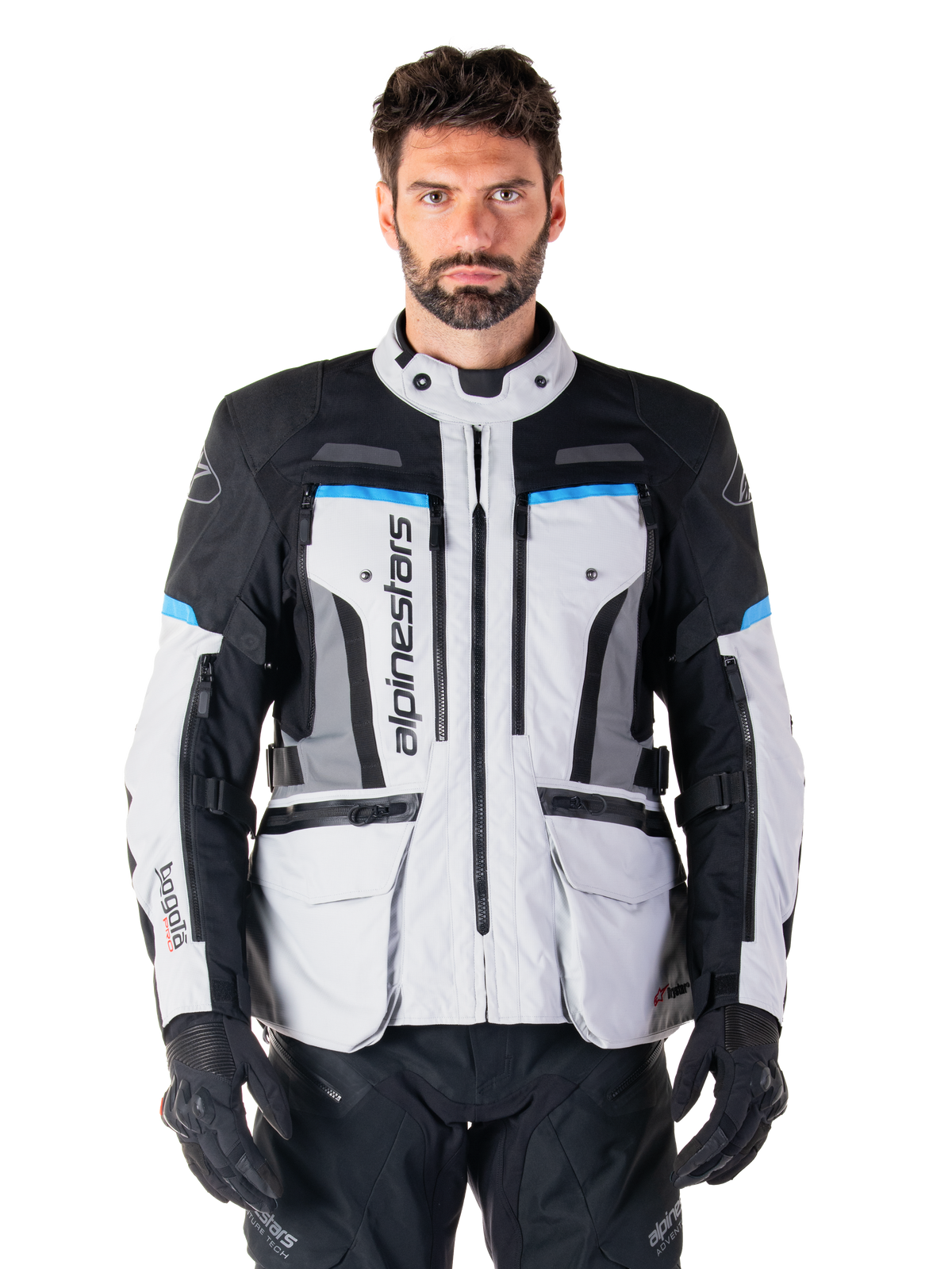 Alpinestars Bogota' Pro Drystar Jacket - Ice Gray/Black/Cyan