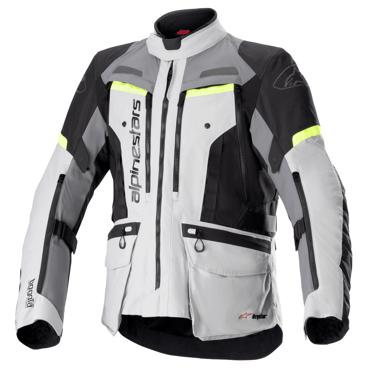 Alpinestars Bogota' Pro Drystar Jacket - Ice Gray/Dark Gray/Yellow Fluo