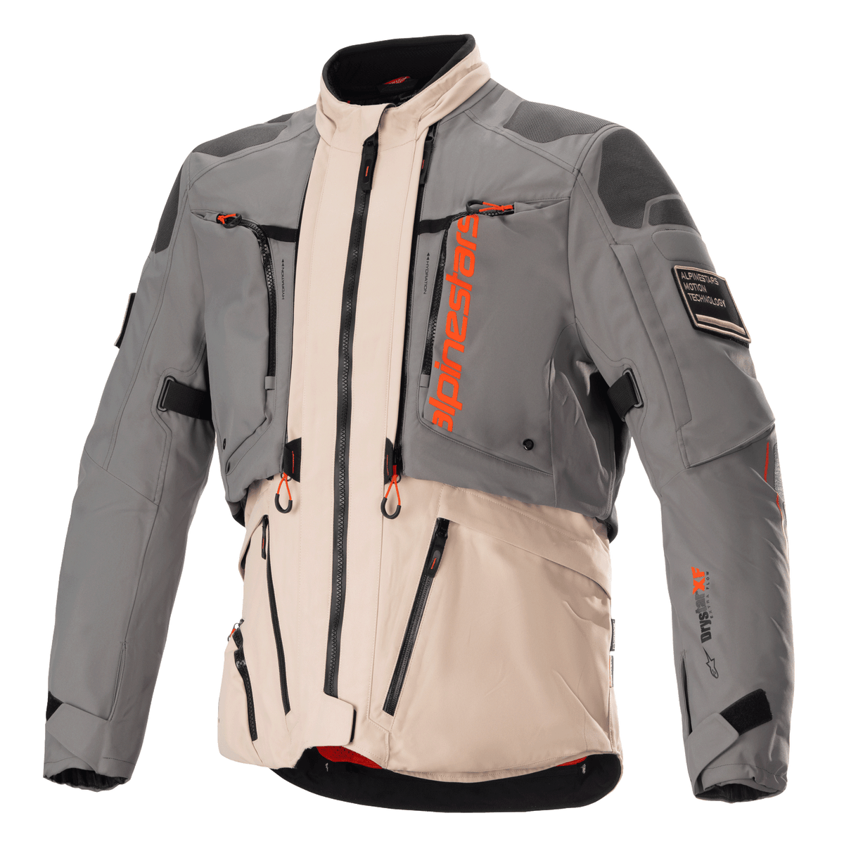 Alpinestars AMT-10R Drystar XF Jacket - Fur Gray/Pale Brown/Spicy Orange