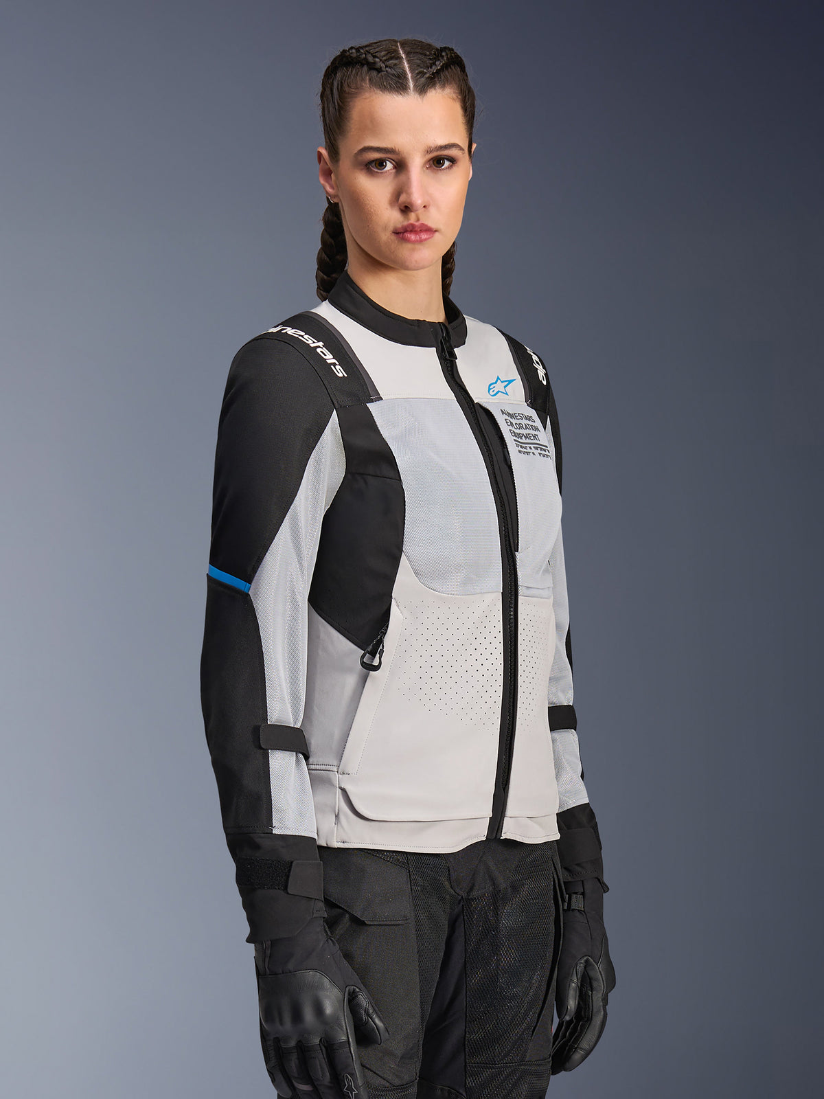 Alpinestars Womens Stella St-2 Air Jacket - Ice Gray/Black