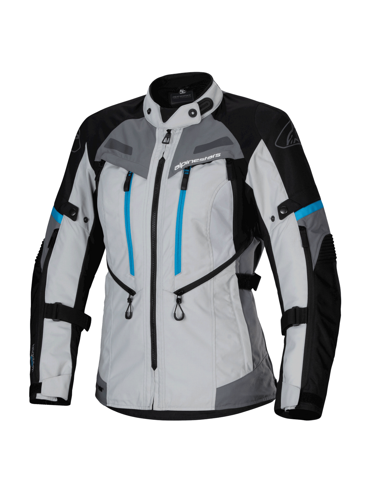 Alpinestars Womens Stella Bogota' Pro Drystar Jacket - Ice Gray/Black/Cyan