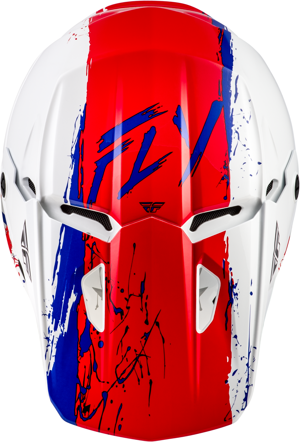 Fly Racing Youth Kinetic Drip Helmet - Red/White/Blue